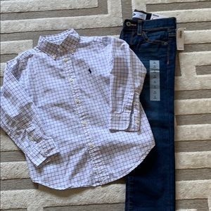 Polo by Ralph Lauren Button Down and NWT jeans